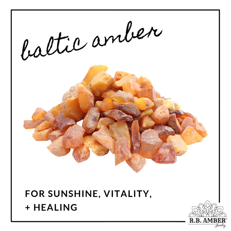 Baltic Amber Necklace, Raw Honey Gemstone Necklace