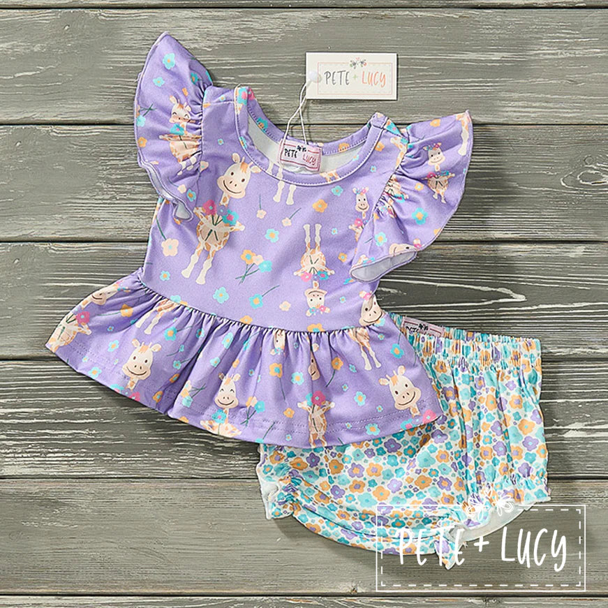 Gracie's Giraffe Bummie Set