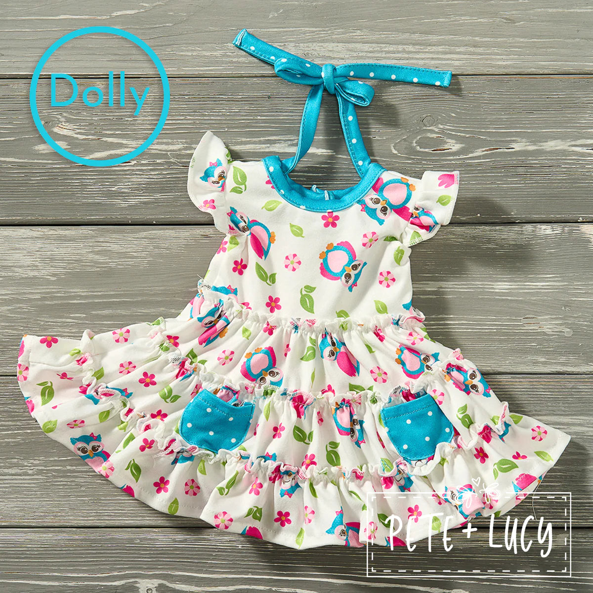 Happy Owls Dolly Dress