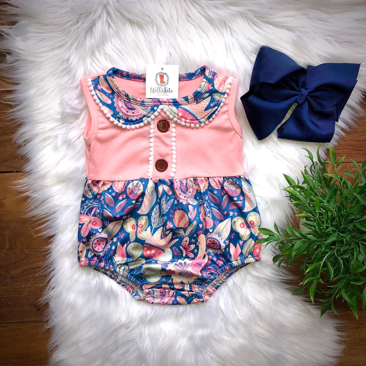 Butterflies & Blooms Infant Romper