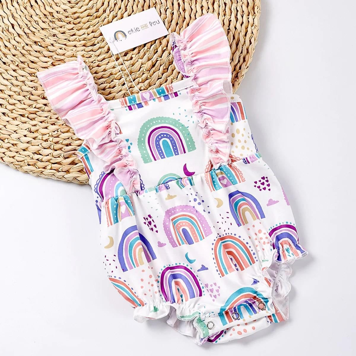 Rainbow Dreams Bubble Romper