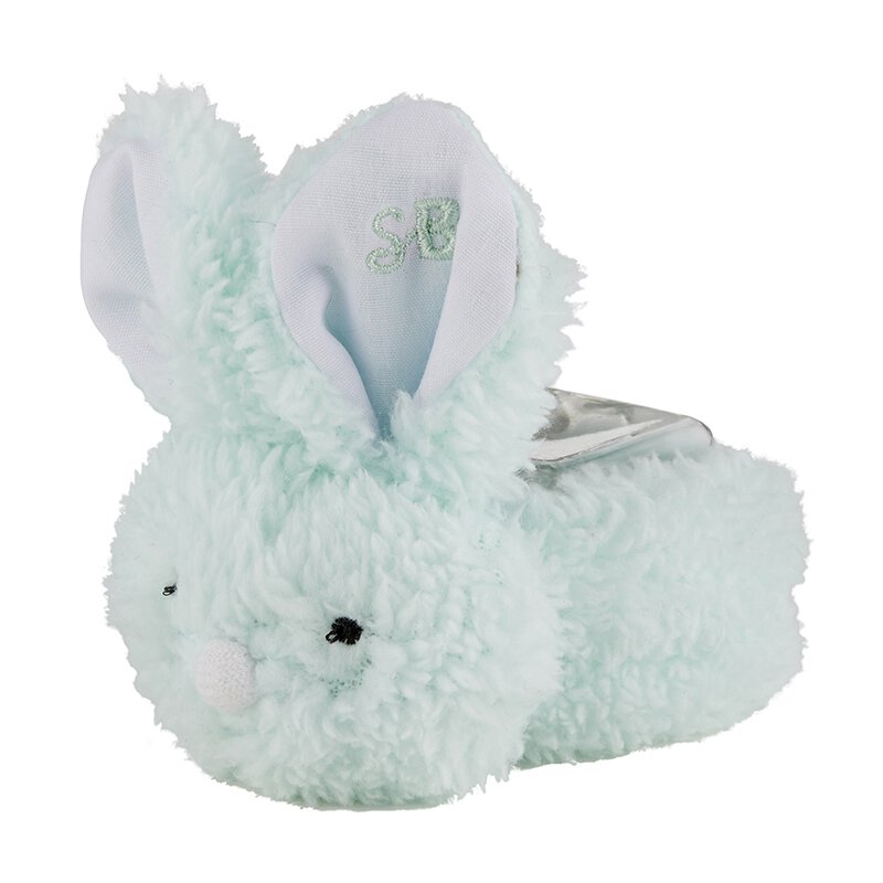 Boo Bunnie, blue plush