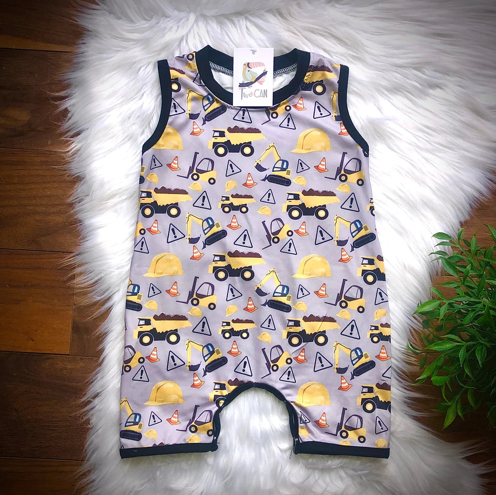 Boys at Work Sleeveless Romper