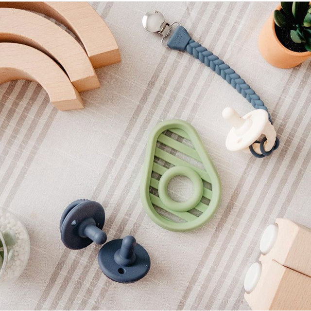 Sweetie Soothers Pacifier Set, Nautical Navy Cables