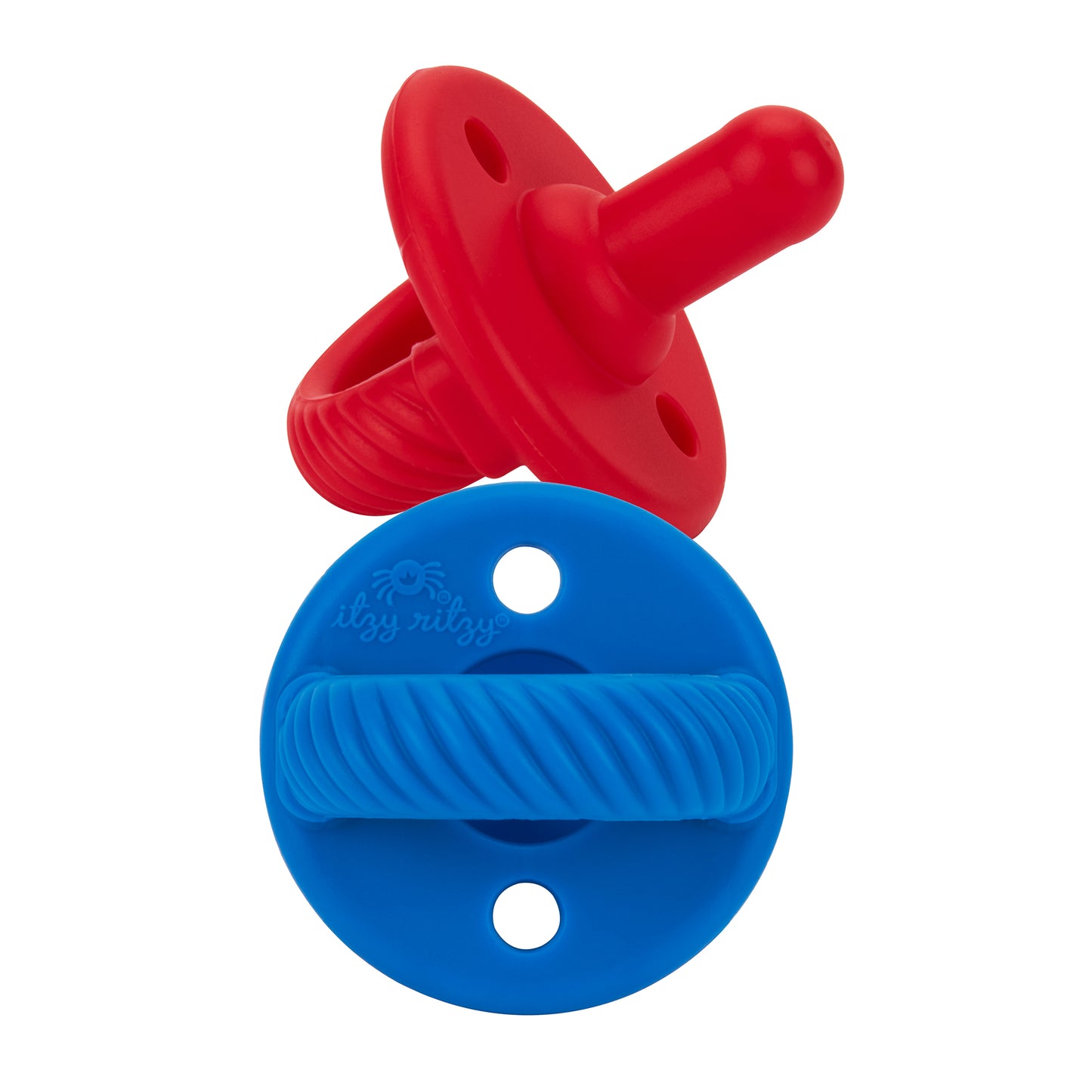Sweetie Soothers Pacifier Set, Hero Red and Hero Blue Cables