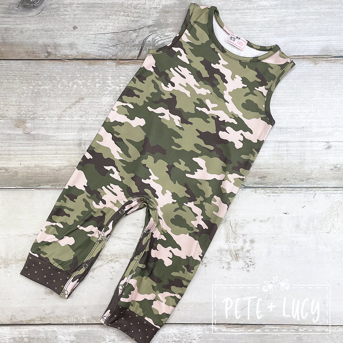 Camo Cuties Infant Boy Romper