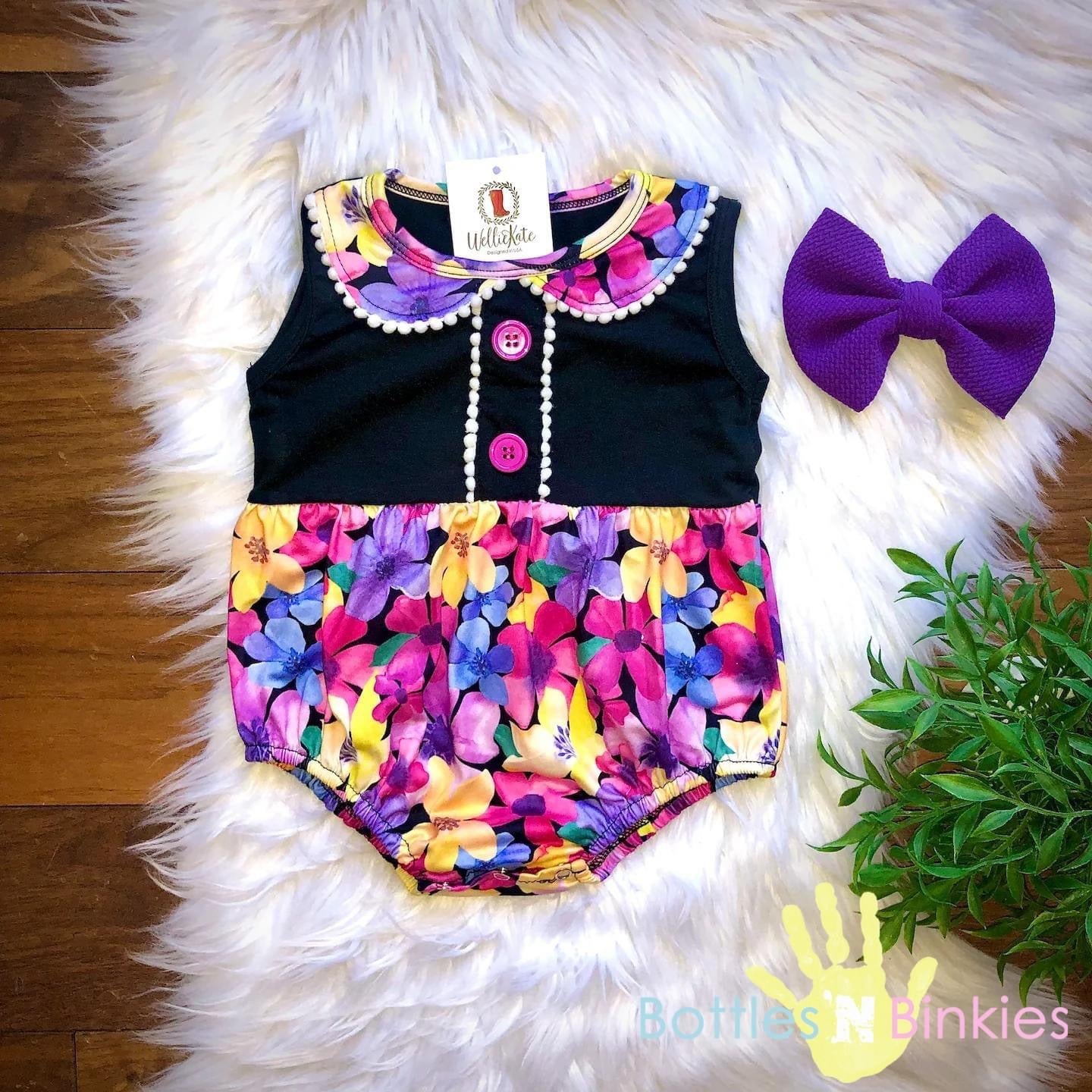 Bright Floral Infant Romper