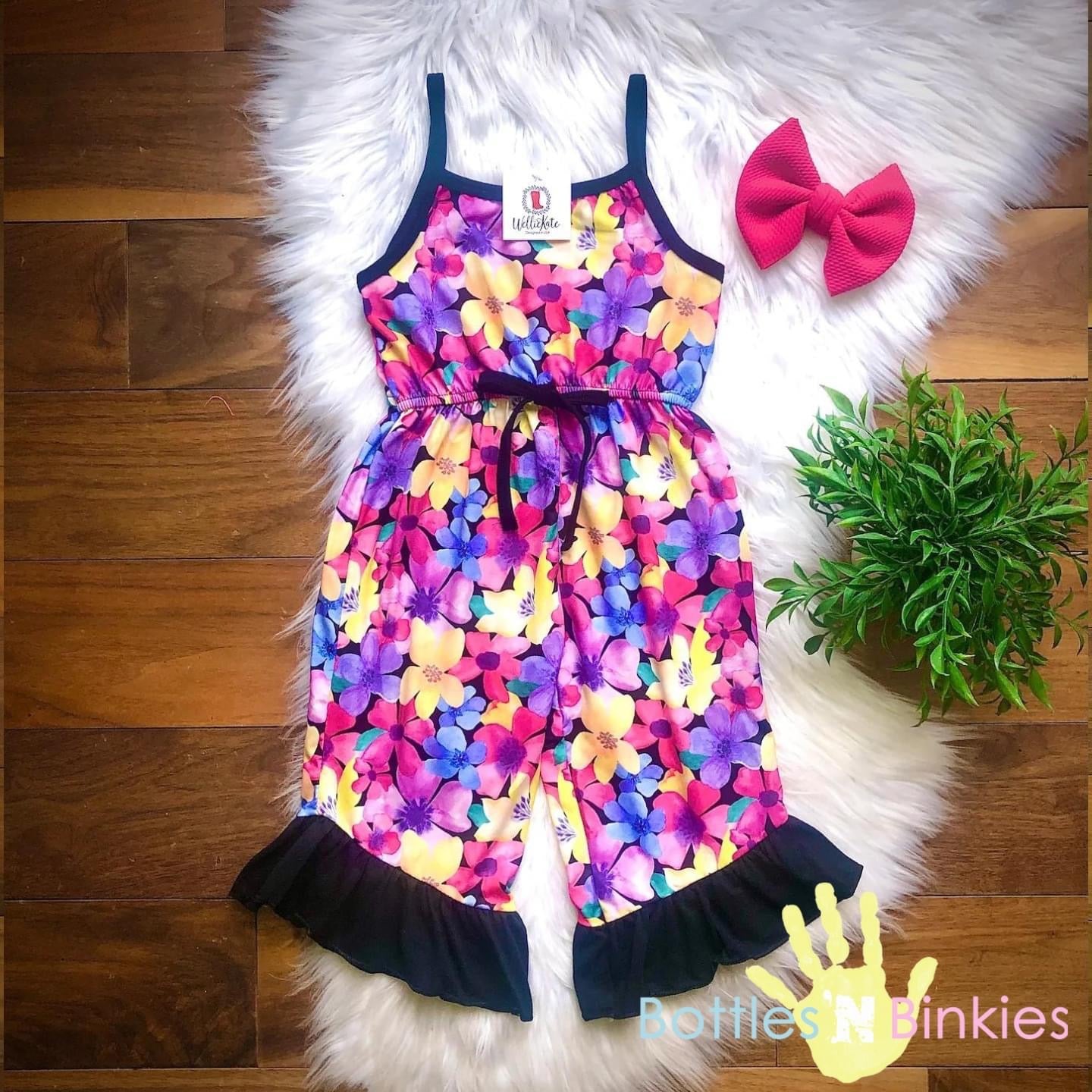 Bright Floral Capri Jumper