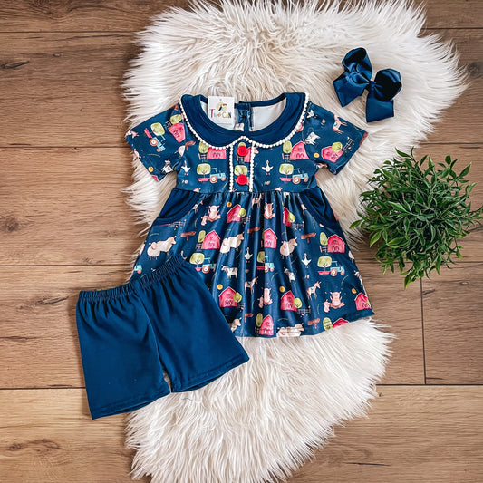 Barnyard Animals Shorts Set