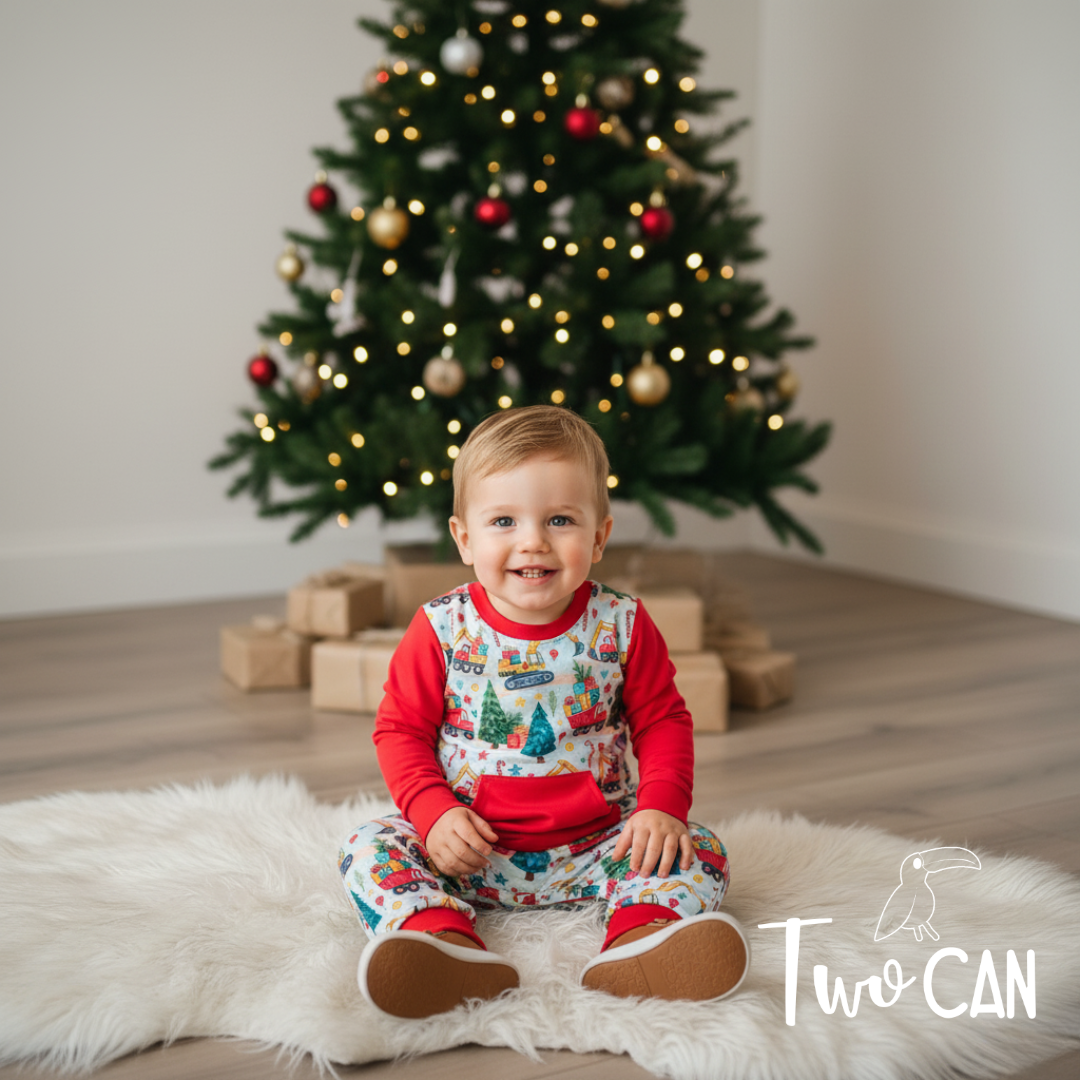 Christmas Construction Romper