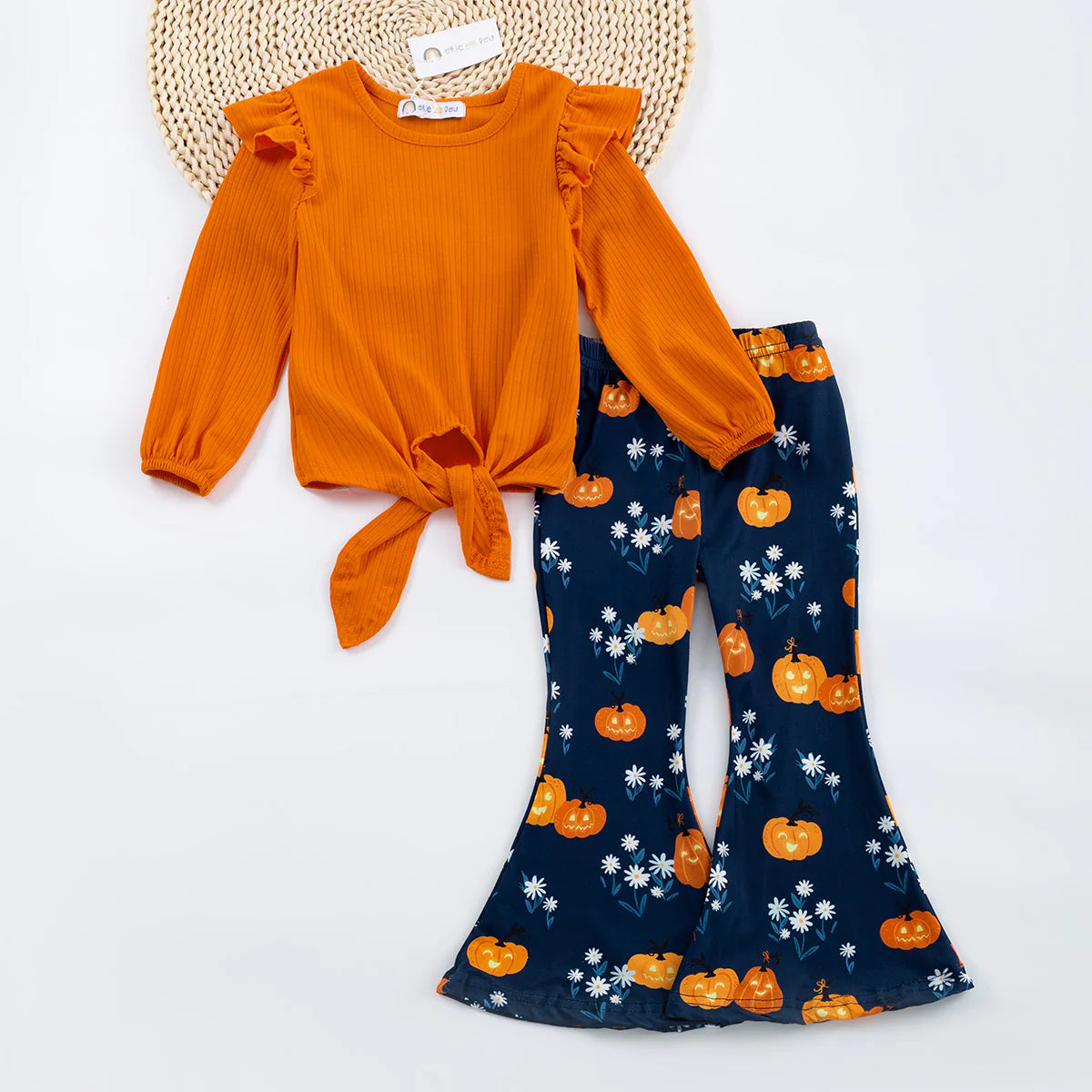 Pre-Order: Daisies and Pumpkins Flare Pant Set (arrives by 9/24/23)