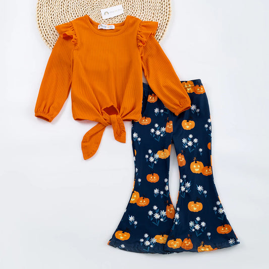 Pre-Order: Daisies and Pumpkins Flare Pant Set (arrives by 9/24/23)