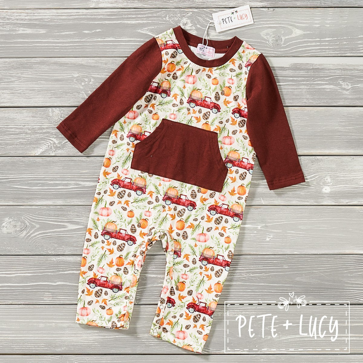 Pumpkin Spice Romper for Infant