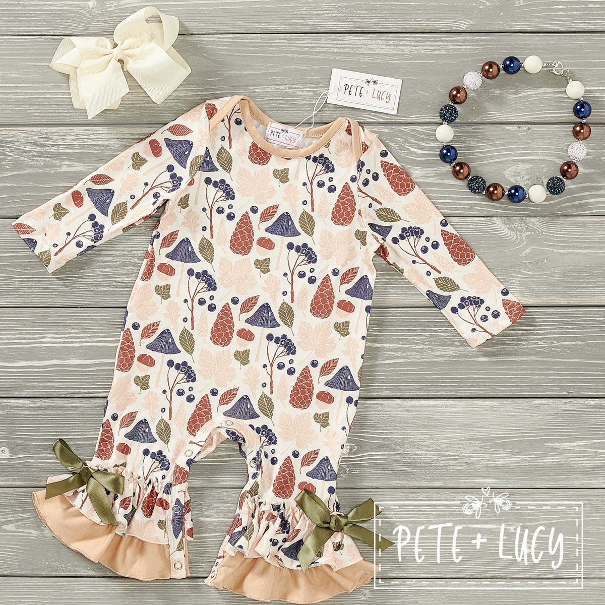 Fun in the Forest Girls Infant Romper