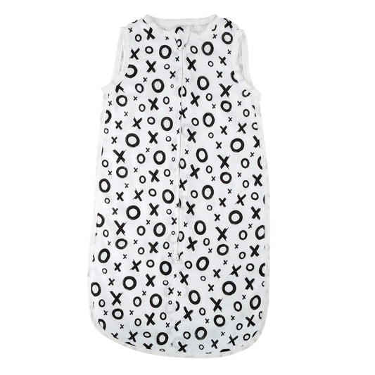 Cotton Sleepytime Sack, Black and White Xs and Os