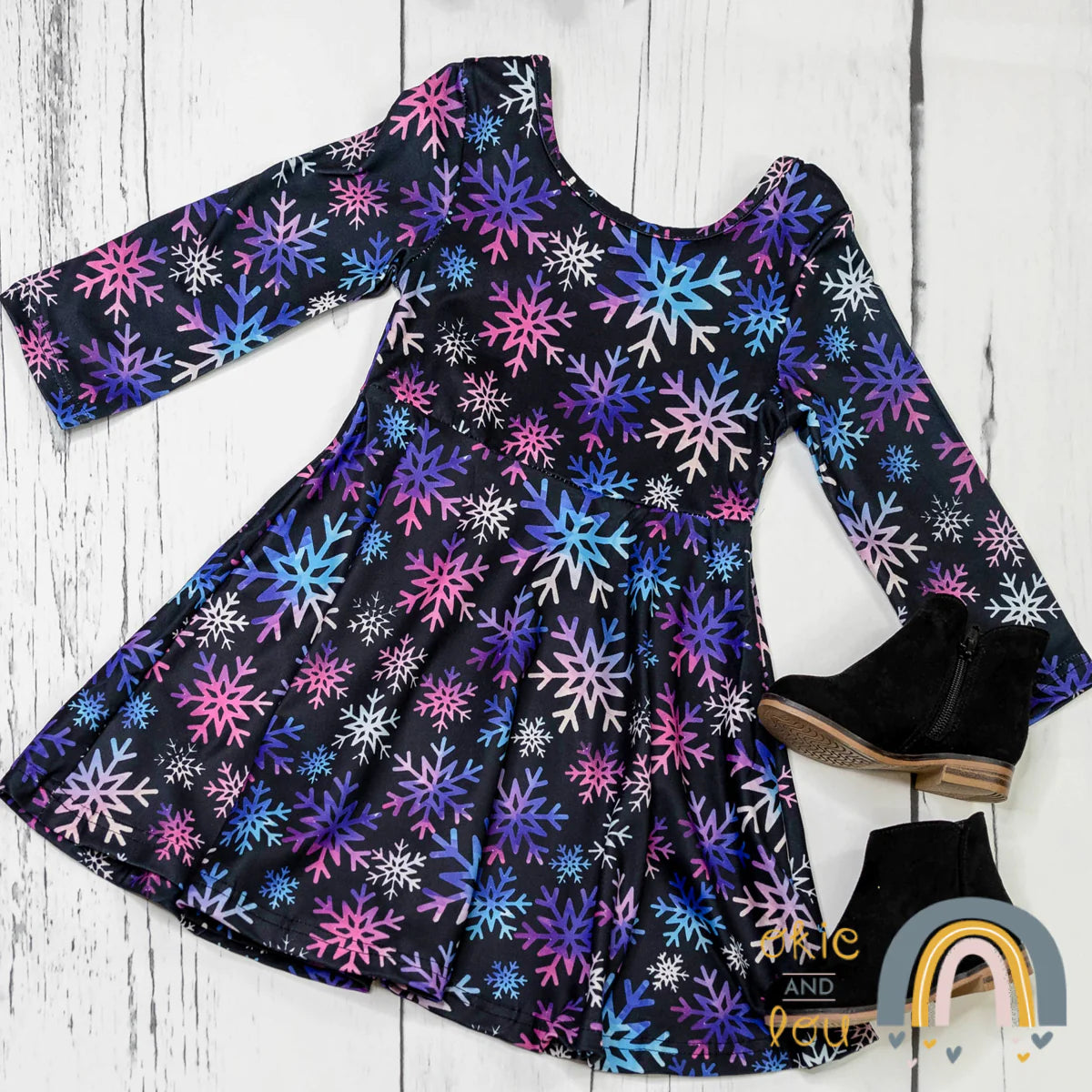 Colorful Snowflakes Dress