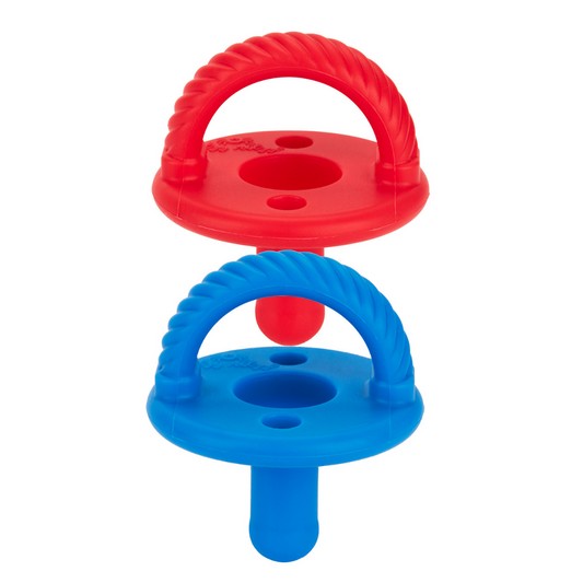 Sweetie Soothers Pacifier Set, Hero Red and Hero Blue Cables