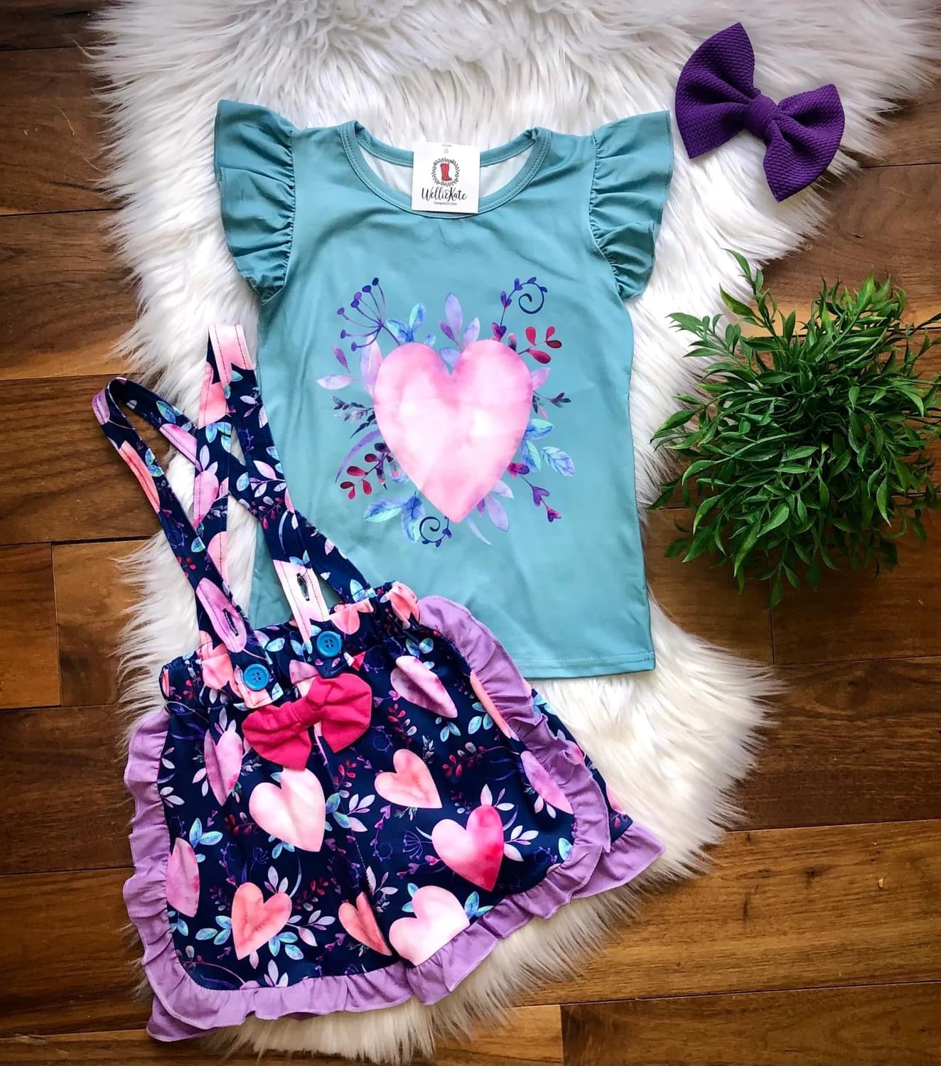 Pre-Order: Watercolor Hearts Short Set (arrives by 6/10/23)
